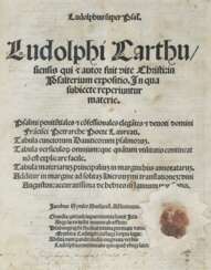 Ludolphus Carthunensis (de Saxonia).