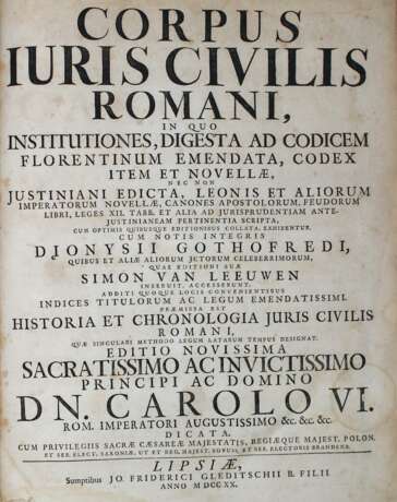 Corpus juris civilis Romani, - фото 1