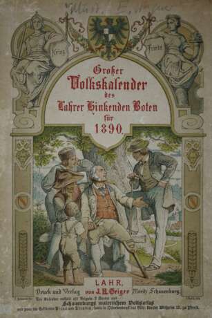 Lahrer hinkende Boten, Großer Volkskalender des - photo 1