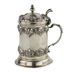 I. Nordberg. Russian, silver mug in the style of Roman-Gothic historicism. Petersburg. 1839 