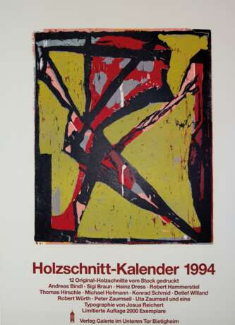 Holzschnitt-Kalender. - фото 1