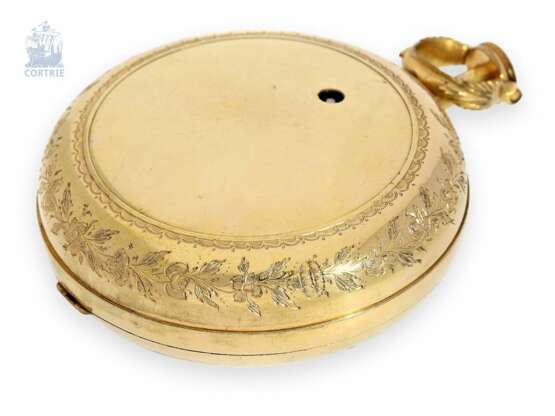 Taschenuhr: bedeutende und extrem seltene astronomische Karossenuhr, gefertigt für den chinesischen Markt, William Carpenter London No.4053, ca. 1780 - Foto 5