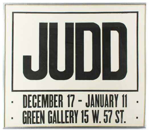 Judd, Donald - photo 1