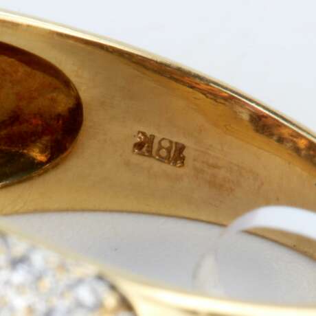 Gold ring with ruby and diamonds. Ruby 21th century - photo 7