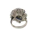 Spiral-shaped gold ring with sapphires and diamonds. Sapphire 21th century - photo 6