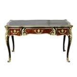 Magnificent writing desk in wood and gilded bronze Louis XV style. Wood 19th century - photo 2