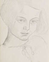 Dorothea Maetzel-Johannsen (Lensahn 1886 - Hamburg 1930). Mädchenbildnis.