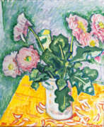 Ivo Hauptmann. Ivo Hauptmann (Erkner 1886 - Hamburg 1973). Blumen in weißer Vase.