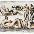 Henry Moore (Castleford 1898 - Much Hadham 1986). Six Sculpture Ideas. - Prix ​​des enchères