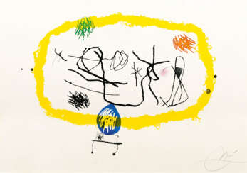 Joan Miró (Barcelona 1893 - Palma de Mallorca 1983). Personatges Solars.