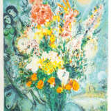 Marc Chagall (Witebsk 1887 - St.-Paul-de-Vence 1985). Bouquet illuminant le ciel. - photo 1