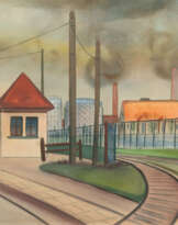 Christian Arnold (Fürth 1889 - Bremen 1960). Im Industriehafen.