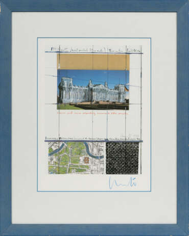 Christo (Gabrovo/Bulgarien 1935 - New York 2020), Christo Javacheff. Wrapped Reichstag, Project for Berlin. - Foto 2