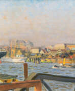 Пауль Кайзер. Paul Kayser (Hamburg 1869 - Donaueschingen 1942). Hamburger Hafen.