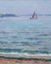 Georg Burmester (Barmen 1864 - Möltenort 1936). Grauer Tag an der Kieler Förde.