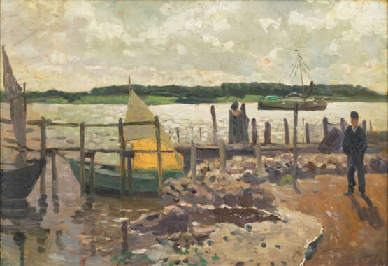 Ernst Eitner (Hamburg 1867 - Hamburg 1955). Anleger. - Foto 1