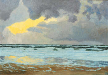 Magnus Weidemann (Hamburg 1880 - Keitum/Sylt 1967). Abend an der Nordsee.