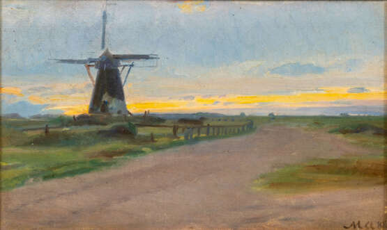 Michael Ancher (Frigaard 1849 - Skagen 1927). Alte Windmühle. - photo 1