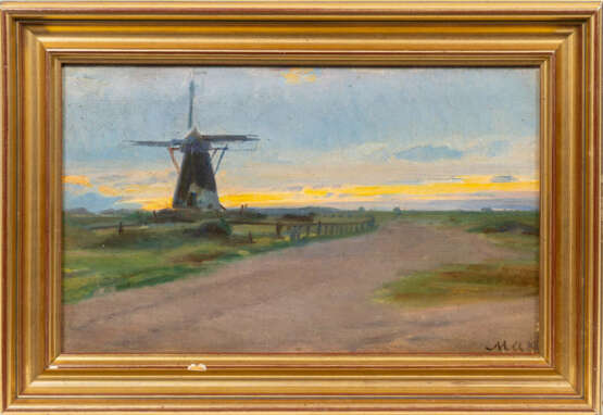 Michael Ancher (Frigaard 1849 - Skagen 1927). Alte Windmühle. - Foto 2