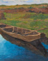 Sophie Wencke (Bremerhaven 1874 - Worpswede 1963). Torfkahn bei Worpswede.