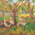 Lisel Oppel (Bremen 1897 - Worpswede 1960). Gänse im Bauerngarten. - Auction prices