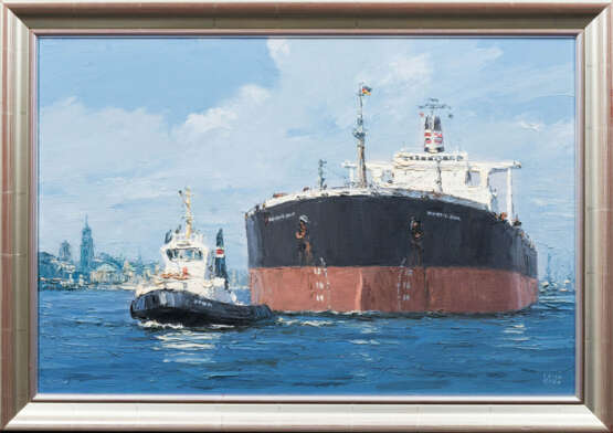 Peter Witt (Itzehoe 1966). Ein Schiff der NYK in Hamburg. - photo 2