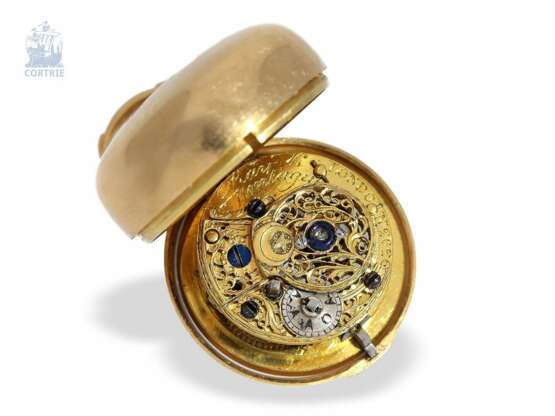 Taschenuhr: extrem seltene und museale Gold/Emaille-Damentaschenuhr für den osmanischen Markt, Ray & Montague London, um 1818 - photo 5