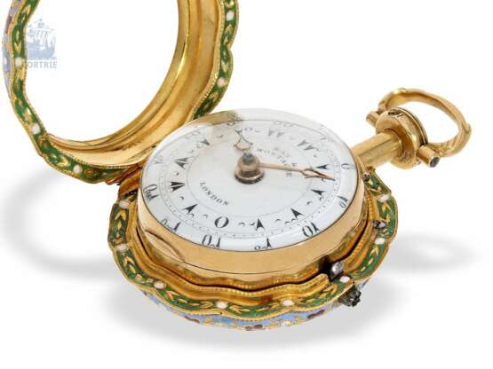 Taschenuhr: extrem seltene und museale Gold/Emaille-Damentaschenuhr für den osmanischen Markt, Ray & Montague London, um 1818 - фото 6