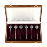 A set of Grachev`s teaspoons in their own case. Silver 88 Late 19th century - photo 1