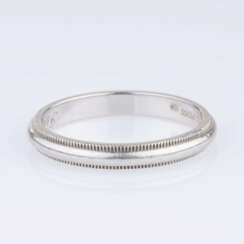 Tiffany & Co. Platin-Ring 'Classic Milgrain'.