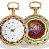 Taschenuhr: extrem seltene und museale Gold/Emaille-Damentaschenuhr für den osmanischen Markt, Ray & Montague London, um 1818 - фото 8