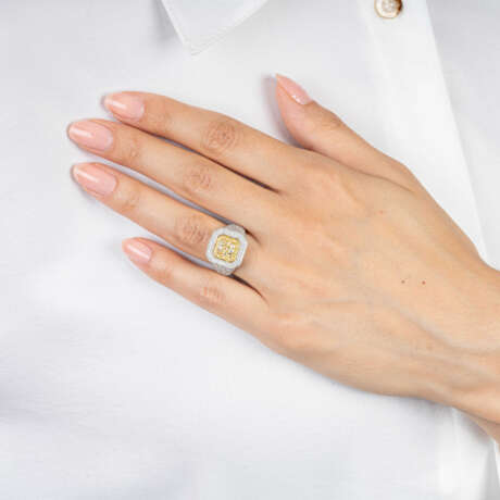 Fancy Diamant Brillant-Ring. - Foto 4