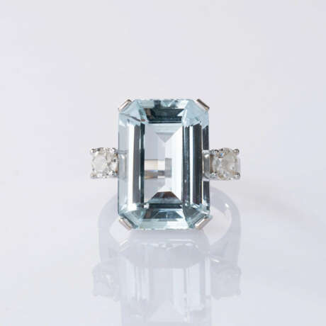 Aquamarin-Diamant-Ring. - фото 1