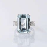 Aquamarin-Diamant-Ring. - Foto 1