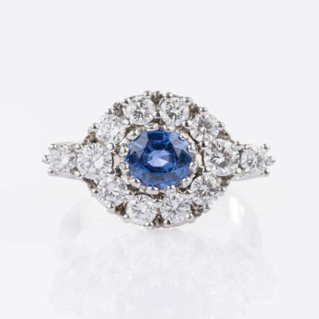 Feiner Saphir-Brillant-Ring. - photo 1