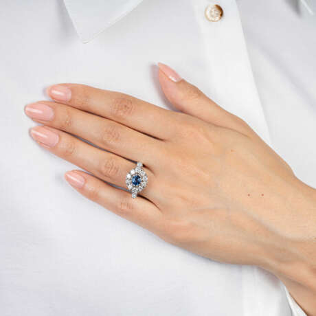 Feiner Saphir-Brillant-Ring. - photo 3