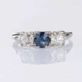 Diamant-Saphir Ring. - Foto 1