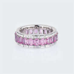 Pink Saphir Brillant Memory-Ring.