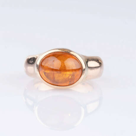 Bandring mit Citrin-Cabochon. - Foto 1