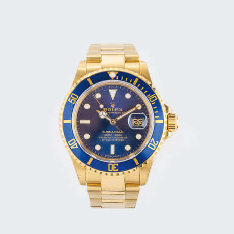 Rolex. Herren-Armbanduhr 'Submariner Date' Blue Dial. - photo 1