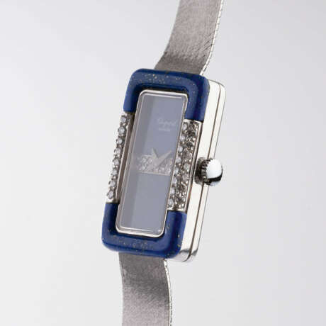 Chopard. Damen-Armbanduhr mit Lapislazuli und Brillanten. - фото 2