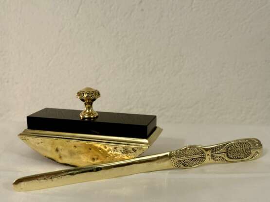 Art Nouveau stationery set Bronze Early 20th century - photo 7