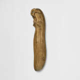 A CARVED WOOD SASHI-NETSUKE GOURD - photo 1