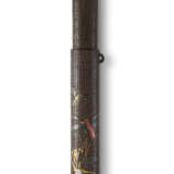 A LACQUERED WOVEN RATTEN PIPECASE WITH INSECTS - фото 1