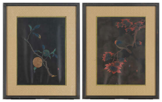 A PAIR OF LACQUER PANELS - Foto 1