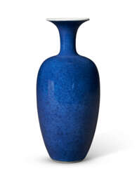 A POWDER-BLUE-GLAZED VASE