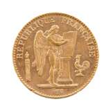 Gold coin France 20 francs 1896 Gold 19th century - photo 1