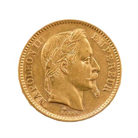 Gold coin France 20 francs 1864 Gold 19th century - photo 1