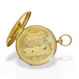 Taschenuhr: exquisite, super flache Gold/Emaille-Taschenuhr Vacheron Geneve, um 1835, eine der frühesten Uhren der Firma No.686 - фото 5