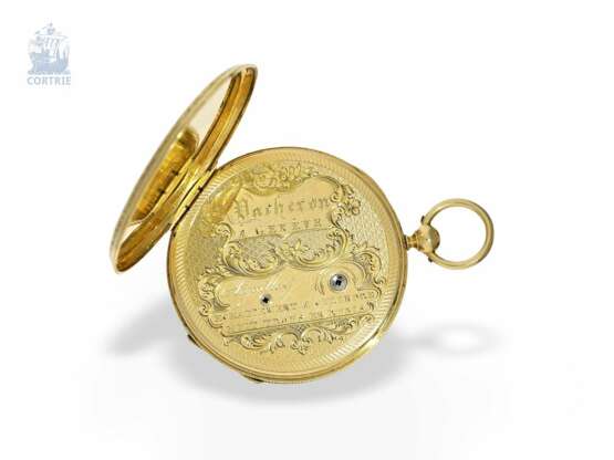 Taschenuhr: exquisite, super flache Gold/Emaille-Taschenuhr Vacheron Geneve, um 1835, eine der frühesten Uhren der Firma No.686 - фото 5